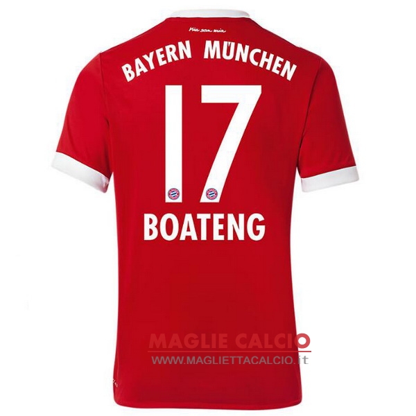 nuova maglietta bayern munich 2017-2018 boateng 17 prima